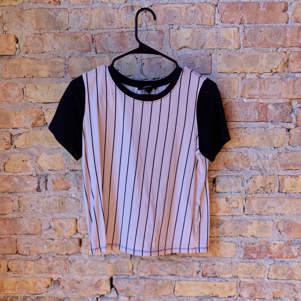 Baseball striped t shirt
